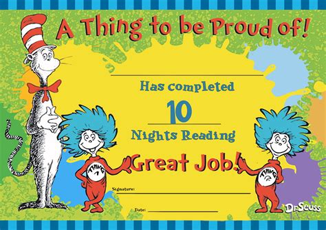 certificate  celebrate  nights reading reading certificates