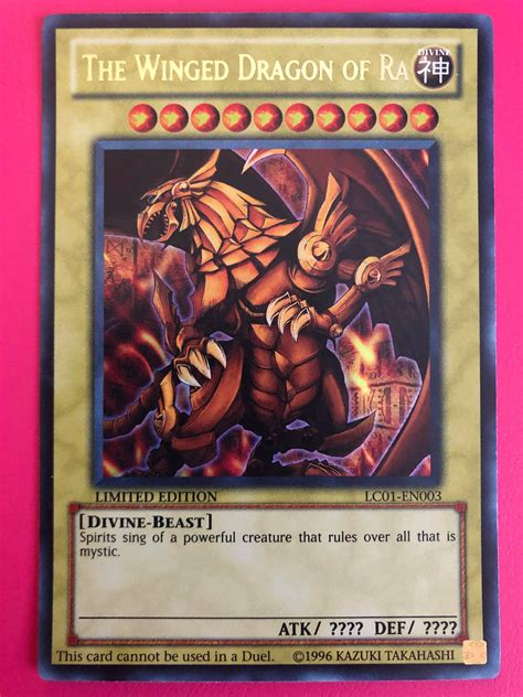 winged dragon  ra lc en ultra rare limited edition  mint