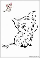 Moana Coloring Pages Pua Pig Disney Printable Vaiana Coloringpagesonly Lovely Coloriages Colouring Color Animal Ausmalbilder Drawing Choose Board Kawaii Xcolorings sketch template