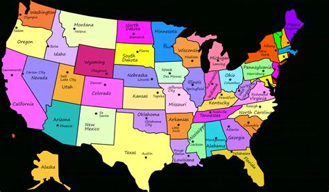Us Map States Abbreviations Printable Usa Maps Of With 4