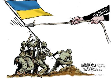 editorial cartoons  march   resistance  ukraine state