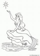 Ariel Sirenita Sirena Meerjungfrau Sirenas Malvorlagen Princesas Sebastián sketch template