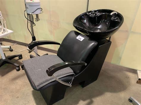 warnock hersey black salon seated rinse station able auctions