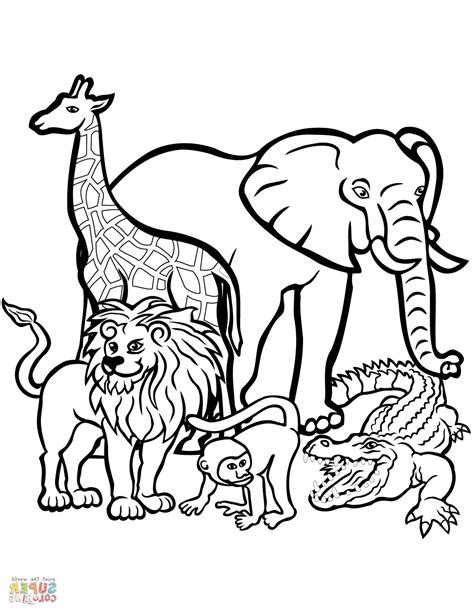 animal coloring pages zoo coloring pages zoo animal coloring