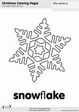 Snowflake Coloring Simple Little Song Super Supersimple sketch template