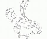 Mr Krabs Coloring Comments sketch template