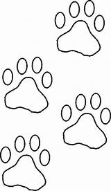 Paw Patterns Tracing Prints Burning Wood Stencil Dog Printable Choose Board Paper sketch template