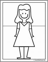 Coloring Mom Pages Mother Printable Mothers Print Colorwithfuzzy sketch template