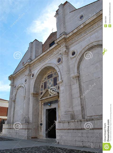 white church stock image image  rimini europe scenery