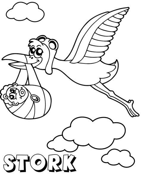 printable stork coloring page   topcoloringpagesnet