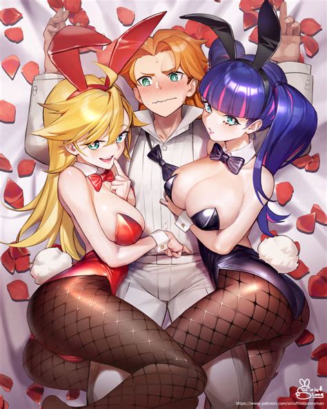 Stocking Panty And Brief Panty And Stocking With Garterbelt Drawn By