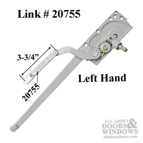 truth  entrygard dual arm casement window operator left hand stainless steel  gard crank