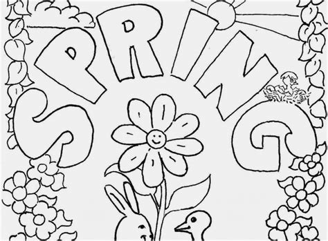 spring coloring pages   grade  getdrawings