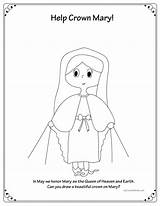 Crowning May Catholic Coloring Printables Kids Marian Clipart Celebrate Pages Sheets Sheet Printable Color Now Webstockreview sketch template