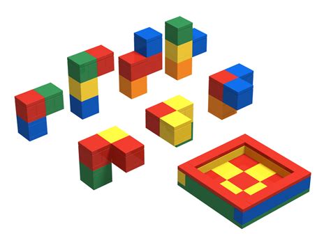 downloadable instructions  building  soma cube  puzzle  toy brickablockscom