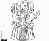 Thanos Avengers Gauntlet Infinito Colorare Endgame Manopla Pintar Guantelete Guante Guanto Sheets öppna Fortnite sketch template