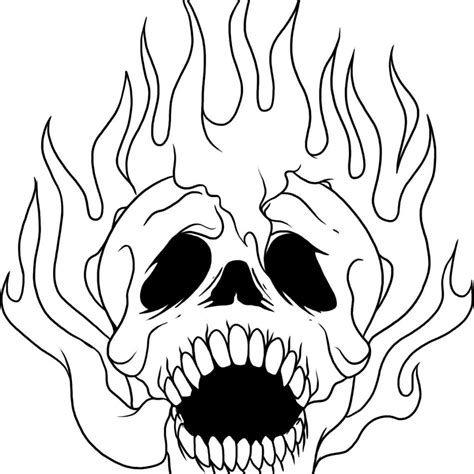 skull coloring pages    clipartmag
