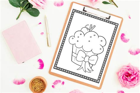 printable cupcake coloring pages   pages fun happy home
