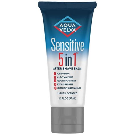 aqua velva sensitive     shave balm   lightly scented    day
