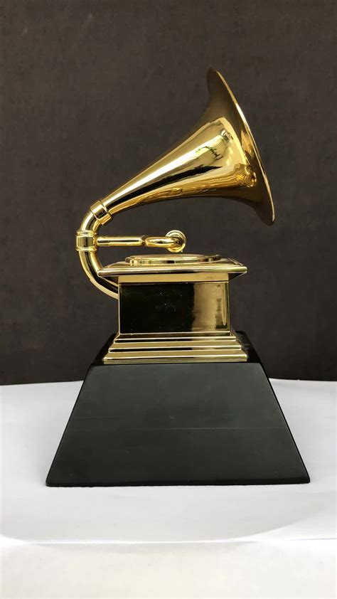 metal customized replica gold grammy award trophy view customized