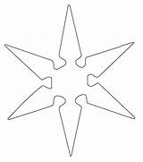 Sterne Schneeflocken Stern Malvorlage sketch template