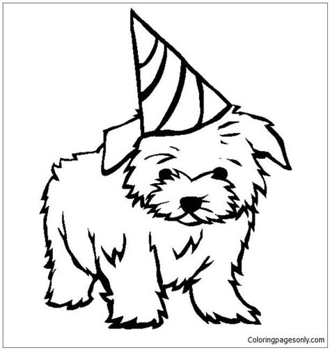 puppy birthday coloring pages puppy coloring pages coloring pages