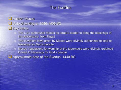 Ppt The Exodus Powerpoint Presentation Free Download Id 212438