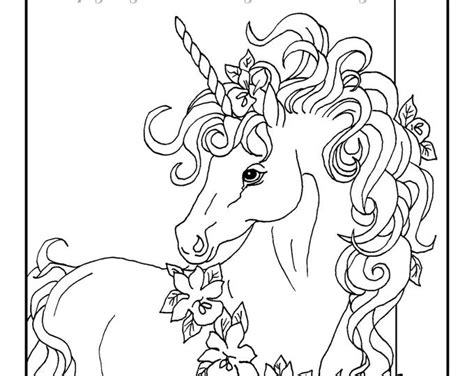 unicorn  flowers pages coloring pages