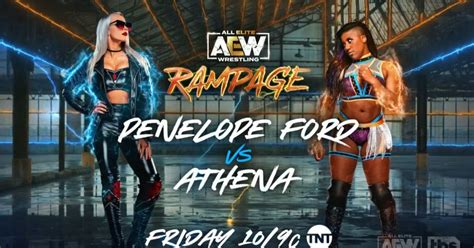 athena vs penelope ford added to aew rampage won f4w wwe news pro