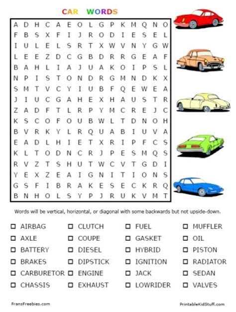 puzzle pages  printable google search  pinterest cars