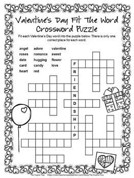 valentines day  valentines day activities literacy puzzle