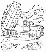 Coloring Pages Truck Boys Dump Dumper Trucks Printable Print Look Other sketch template
