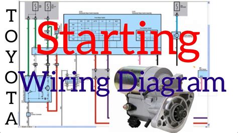 engine starting system wiring diagram youtube