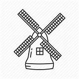 Windmill Dutch Drawing Wind Mill Icon Turbine Getdrawings Iconfinder Paintingvalley sketch template