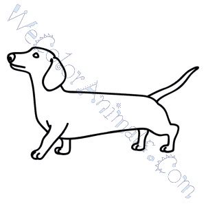 wiener dog coloring pages