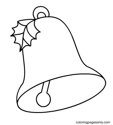 printable christmas bells coloring page  printable coloring pages