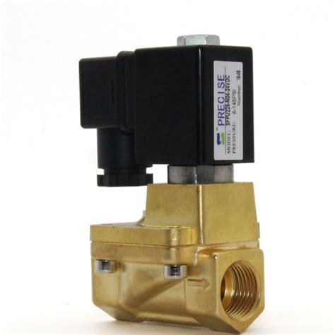 precise sfpu  vdc  brass electric solenoid valve pilot operated acting air gas fuel