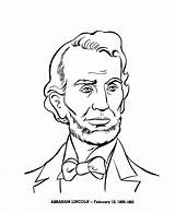 Lincoln Coloring Abraham Presidents Pages President Printable Printables Usa States United Drawings Simple Scientist Easy Clipart Civil Sheets War Kids sketch template