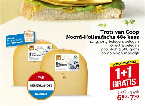 trots van coop noord hollandsche  kaas aanbieding bij coop