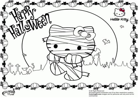 halloween  kitty coloring pages coloring home