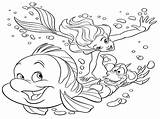Coloring Sea Pages Ocean Life Under Kids Print Mermaid Little Disney Color Printable Harmony Scene Animals Animal Themed Search Popular sketch template