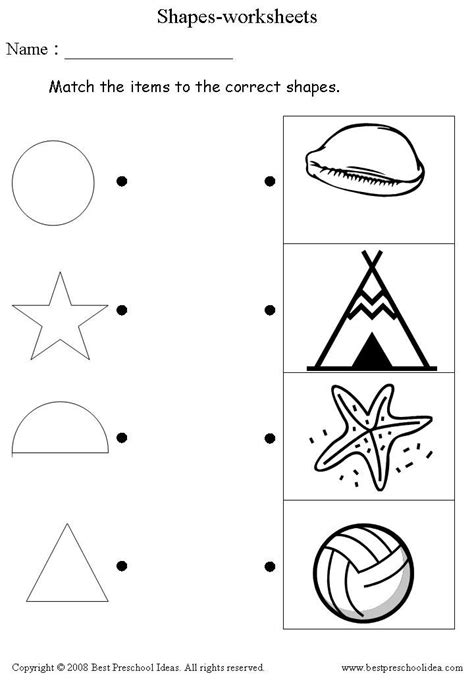 shapes preschool worksheets shape worksheets  preschool