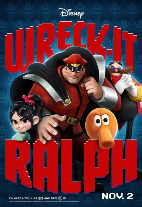 Sasaki Time Wreck It Ralph Poster With M Bison Dr