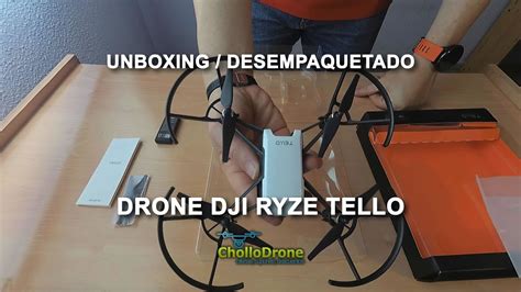 unboxing drone tello  drone de ryze  dji youtube