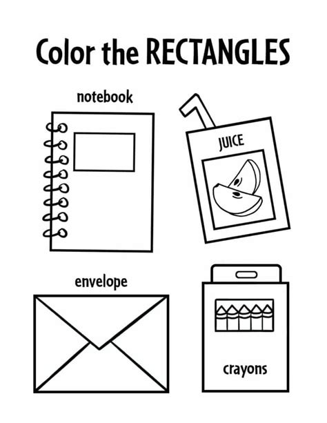 rectangle worksheets  preschool  hollydog blog