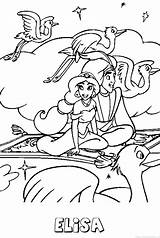 Aladdin Elisa sketch template