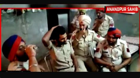 watch cops caught drinking inside police station in punjab s anandpur sahib city times of