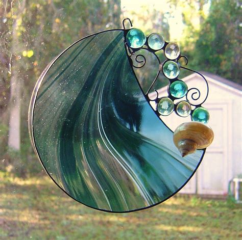 Handmade Round Stained Glass Suncatcher Stained Glass Suncatchers