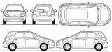 Suzuki Sx4 Blueprints Streetline Hatchback 2006 sketch template