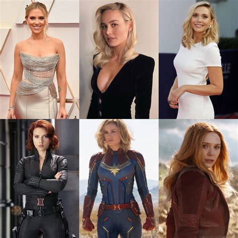 All In Character Scarlett Johansson Black Widow Brie Larson Captain